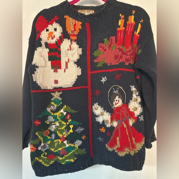 Vintage Festive Holiday Sweater - Picture 1 of 6